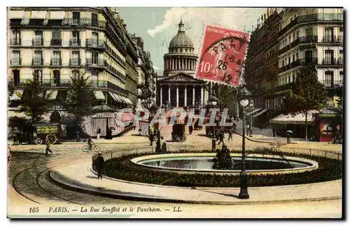 Paris Cartes postales la rue Soufflot et le Pantheon