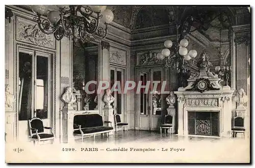 Paris Cartes postales Comedie Francaise Le foyer