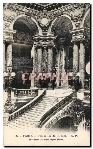 Paris Cartes postales L&#39opera Garnier Escalier