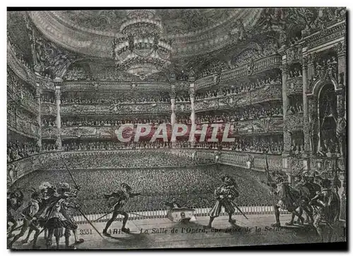 Paris Cartes postales L&#39opera Garnier Vue prise de la scene