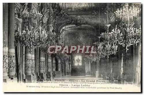 Paris Ansichtskarte AK L&#39opera Garnier Le grand foyer