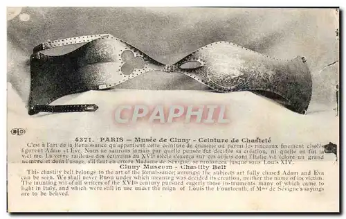 Paris Cartes postales Musee de Cluny Ceinture de chastete