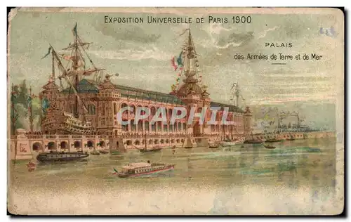 Paris Ansichtskarte AK Exposition de 1900 Palais des armees de terre et de mer