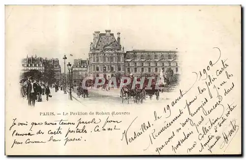 Paris Cartes postales le pavillon de Rohan (Louvre)