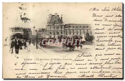 Paris Cartes postales le pavillon de Rohan (Louvre)