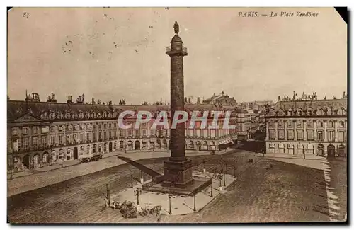 Paris Cartes postales La place Vendome