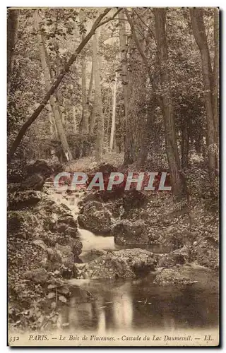 Paris Cartes postales le bois de Vincennes Cascade du lac de Daumesnil