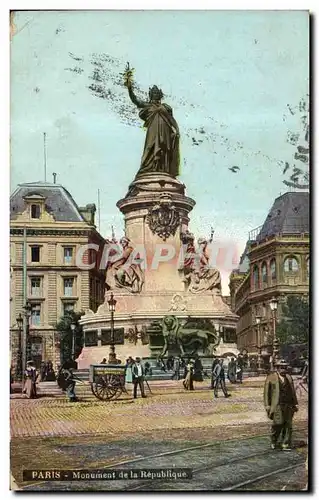 Paris Cartes postales Monument de la Republique