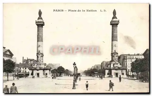 Paris Ansichtskarte AK Place de la Nation