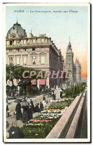 Paris Ansichtskarte AK la conciergerie marche aux fleurs