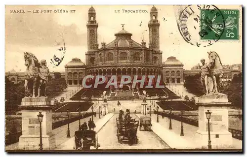 Paris Cartes postales Le pont d&#39iena et le trocadero