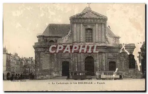 Cartes postales La cathedrale dela Rochelle Facade