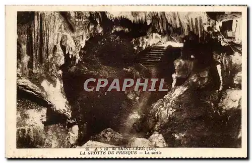 Cartes postales a 5 km de Saint Cere La grotte de Presque La sortie
