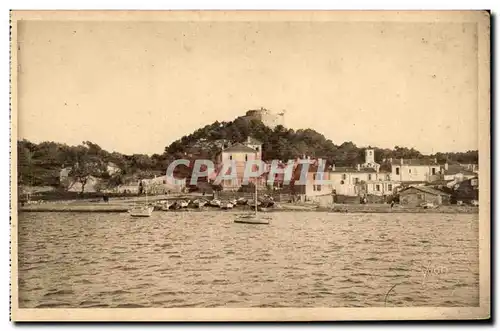 Cartes postales Les iles d'Hyeres Le village de Porquerolles et le fort Saint Agate