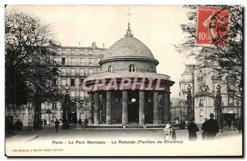 Paris Cartes postales Le parc monceau La rotonde (pavillon de Chartres)