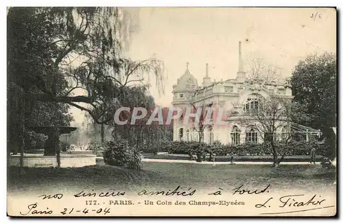 Paris Cartes postales Un coin des Champs Elysees