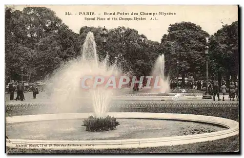 Paris Ansichtskarte AK Rond point des Champs Elysees