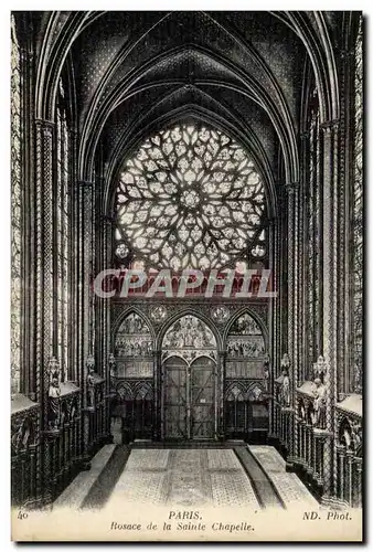 Paris Cartes postales Rosace de la Sainte Chapelle