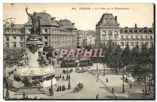 Paris Cartes postales Place de la Republique