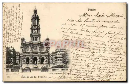 Paris Cartes postales Eglise de la Trinite