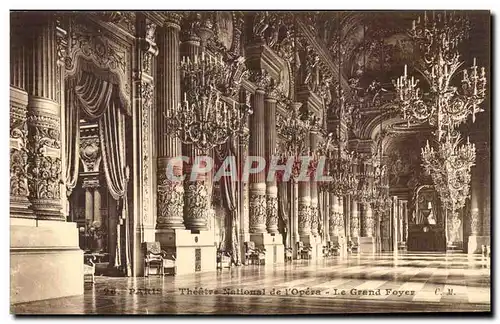 Paris Cartes postales Theatre National de l&#39Opera Le grand foyer