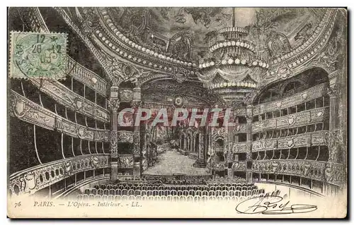 Paris Cartes postales L&#39opera Interieur