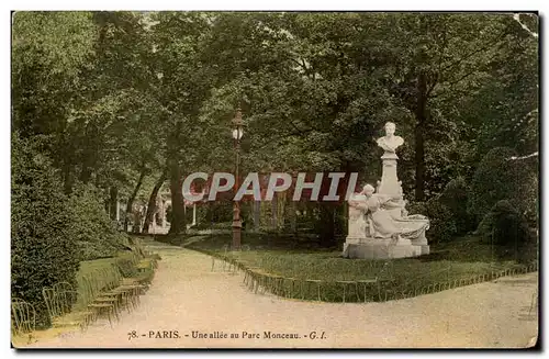 Paris Ansichtskarte AK Une allee du parc Monceau