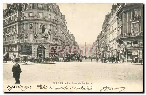 Paris Cartes postales La rue de la paix