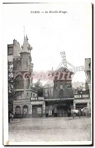 Paris Cartes postales Le moulin rouge