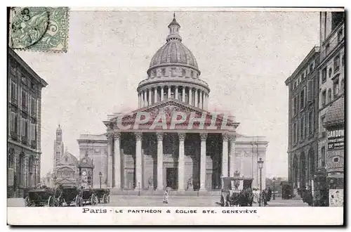 Paris Ansichtskarte AK Le Pantheon et Eglise Ste Genevieve