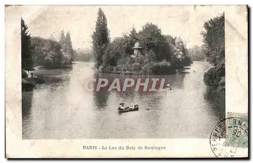 Paris Ansichtskarte AK Lac du Bois de Boilogne