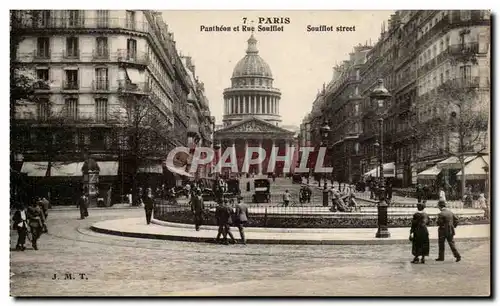 Paris Cartes postales Pantheon et Rue Soufflot