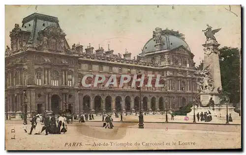 Paris Ansichtskarte AK Arc de triomphe du Carrousel et le Louvre