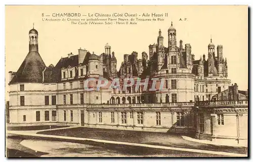 Chambord Ansichtskarte AK Le chateau Aile Henri II