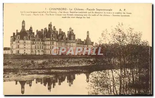 Chambord Ansichtskarte AK Le chateau Facade septentrionale