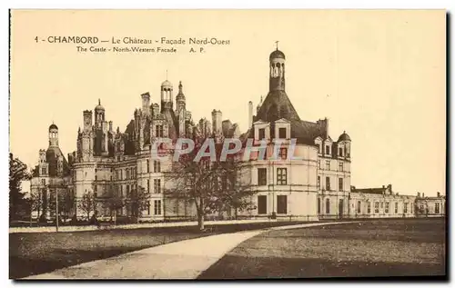 Chambord Ansichtskarte AK Le chateau Facade Nord Ouest