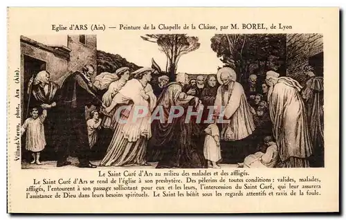 Cartes postales Ars Eglise Peinture de la chapelle de la chasse par M Borel de Lyon