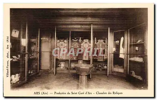 Ansichtskarte AK Ars Eglise Presbytere du saint cure d&#39ars Chambre des reliques