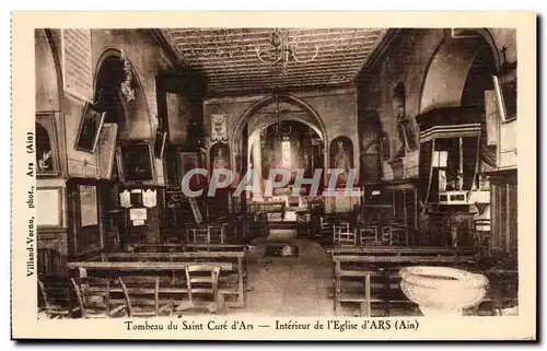 Cartes postales Ars Corps du Cure Tombeau du Saint Cure Interieur de l&#39eglise