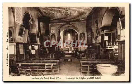Cartes postales Ars Corps du Cure Tombeau du Saint Cure Interieur de l'eglise