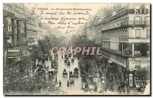 Paris Cartes postales le boulevard Montmartre