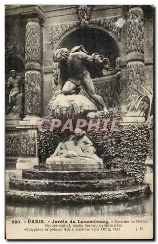 Paris Ansichtskarte AK La fontaine Medicis Jardin du Luxembourg