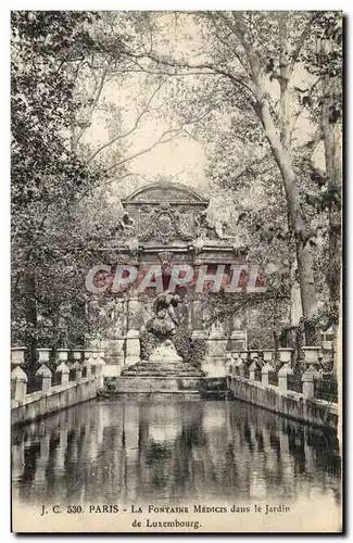 Paris Cartes postales La fontaine Medicis Jardin du Luxembourg