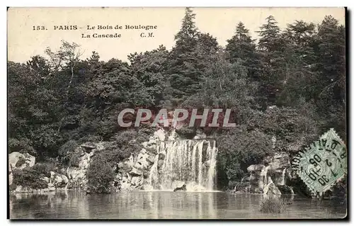 Paris Cartes postales Bois de Boulogne La cascade