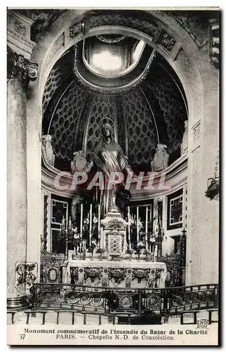 Paris Ansichtskarte AK Monument commemoratif de l&#39incendie du bazar de la Charite Chapelle ND de la consolatio