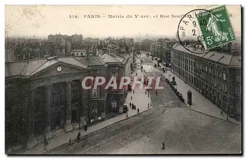 Paris Ansichtskarte AK Mairie du 5eme et rue Soufflot