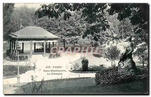 Paris Ansichtskarte AK Parc Montsouris le kiosque