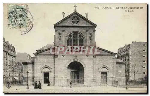 Paris Ansichtskarte AK Eglise de Clignancourt