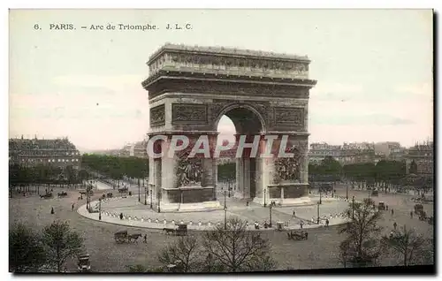 Paris Cartes postales Arc de triomphe