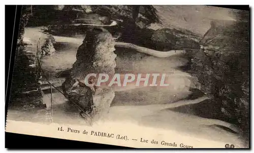 Cartes postales Puits de Padirac Lac des grands Gours